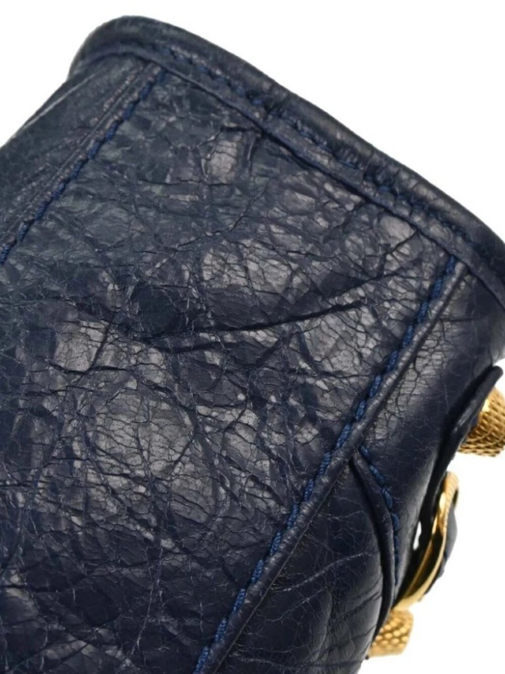 Balenciaga Navy Lambskin Giant City Mini Handbag 309544.4012.C.535269 187217 - Picture 11 of 14